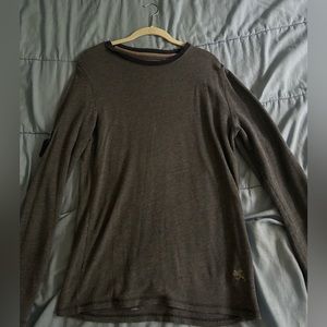 Men’s Express medium cotton grey long sleeve shirt
